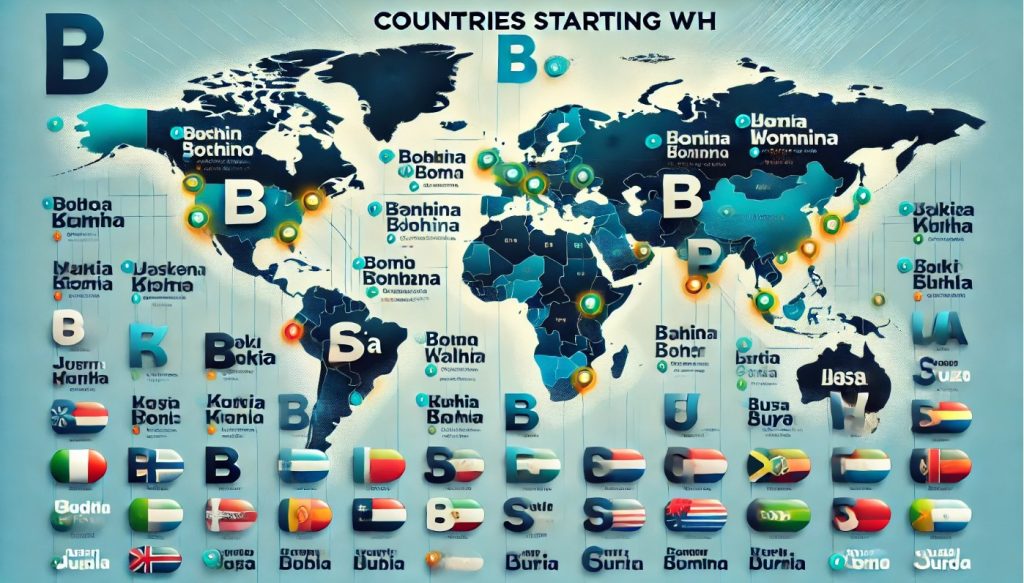 How many countries starting with B